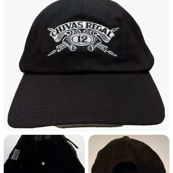 Chivas Regal 12 Adjustable Baseball Hat ..Black.. New - Picture 2 of 7